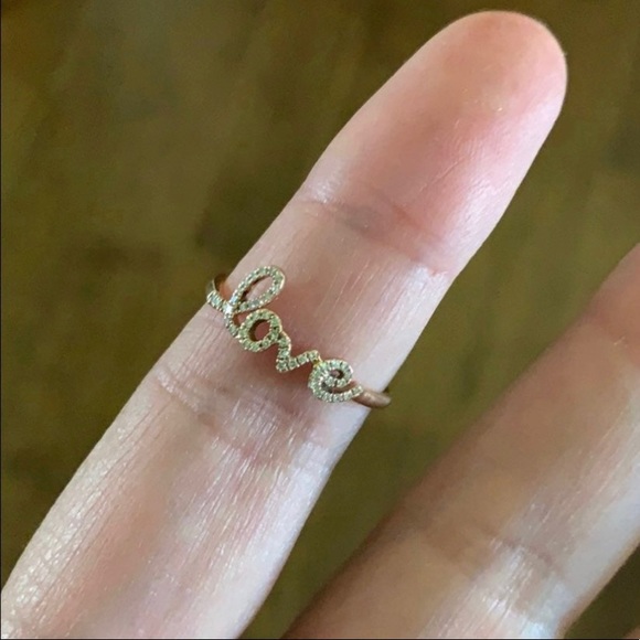 EF Collection Jewelry - ❌SOLD❌ EF Collection rose gold LOVE ring